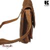Sac bandoulière KASZER collection Nevada Marron naturel clair touché velours 208