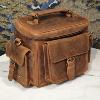 Sac Reporter KASZER collection Nevada Marron naturel clair touché velours 20874-