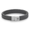 Bracelet Rebel & Rose Full Metal Premium gris 12 mm, Homme RR-M0046-S-M