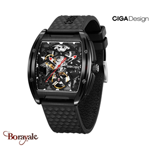 Montre Ciga Design Edge DLC black homme Z031-BLBL-W15BK