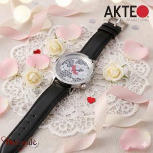 Montre AKTEO Amour Talon aiguille 38 mm argent ronde EAm05