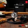 Montre AKTEO Art - Musique Guitare Electric Jazz 38 mm argent ronde AMu66