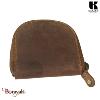 Porte monnaie crapaud KASZER collection Oregon Marron naturel 581904-C6