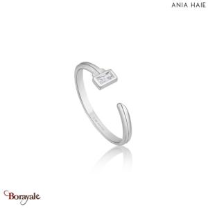 Bague Ania Haie Under Lock & Key argent 925° plaqué rhodium de haute qualité R03