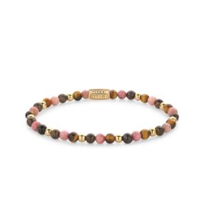 Bracelet Rebel & Rose Winter Glow - 4 mm - Plaqué or jaune 18 ct S, Femme RR-401