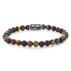 Bracelet Rebel & Rose Qui a peur du Tigre Vintage - 6mm L, Homme RR-60115-V-M