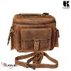 Sac Reporter KASZER collection Nevada Marron naturel clair touché velours 20874-