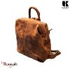 Sac à dos KASZER collection Nevada Marron naturel clair touché velours 20835-C6