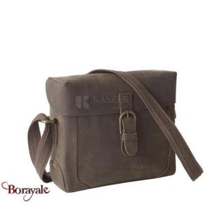 Sac bandoulière - caméra Bag KASZER collection Kansas marron naturel foncé 20047