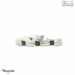 Bracelet Belle mais pas que, Bleu Céleste, Bleu céleste - Gris - Argenté