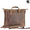 Cartable Serviette KASZER collection Nevada Marron naturel clair touché velours