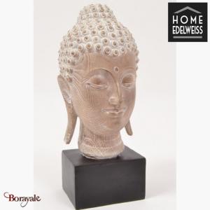 Bouddha Home Edelweiss Sundara Décoration : Tête Bouddha LF937