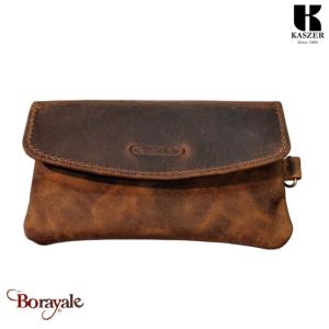 Porte monnaie KASZER collection Oregon Marron naturel 500404-MC6