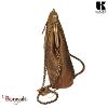Sac bandoulière KASZER collection Nevada Marron naturel clair touché velours 208