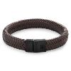 Bracelet Rebel & Rose Chevrons Full Metal Marron Noir M, Homme RR-M0023-B-M