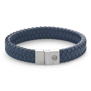 Bracelet Rebel & Rose Full Metal Premium bleu 12 mm, Homme RR-M0044-S-M