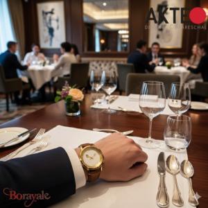 Montre AKTEO Profession Gastronomie 38 mm dorée ronde PGo02