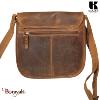Sac bandoulière KASZER collection Nevada Marron naturel clair touché velours 208