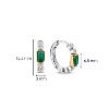 Boucles d'oreilles TI Sento vert femme 7975EM