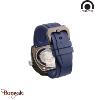 Bracelet de montre Tacs Watch caoutchouc bleu marine FKM 24 mm – Style AVL II Ho