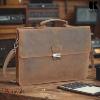 Cartable Serviette KASZER collection Nevada Marron naturel clair touché velours