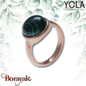 Collection Nature et élégance, Bague Malachite YOLA IG-118-54