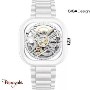 Montre Ciga Design Eastern Jade white Unisexe C012-WG01-W7W