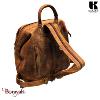 Sac à dos KASZER collection Nevada Marron naturel clair touché velours 20835-C6