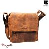 Sac bandoulière KASZER collection Nevada Marron naturel clair touché velours 208