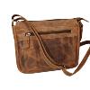 Sac bandoulière KASZER collection Nevada Marron naturel clair touché velours 208