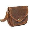 Sac bandoulière KASZER collection Nevada Marron naturel clair touché velours 208