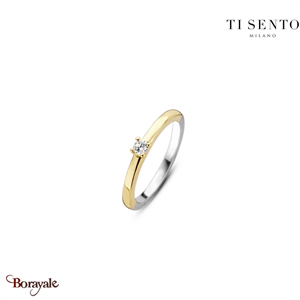 Bague TI Sento Solitaire femme 1871ZY/54
