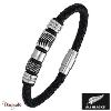 Bracelet All Blacks bijoux Homme acier et cuir 682100