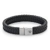 Bracelet Rebel & Rose Full Metal Premium Black 12 mm, Homme RR-M0042-S-M