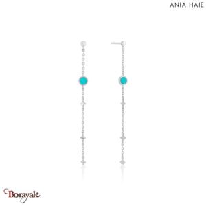 Boucles d'oreilles Ania Haie Hidden Gem argent 925° plaqué rhodium de haute qual