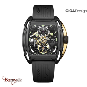 Montre Ciga Design Série Z exploration black gold homme Z062-BLG0-W5BK