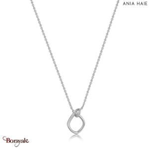 Collier Ania Haie Forget Me Knot argent 925° plaqué rhodium de haute qualité N02