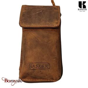 Pochette KASZER collection Oregon Marron naturel 560004-MC6