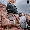 Sac de voyage - sport KASZER collection Nevada Marron naturel clair touché velou