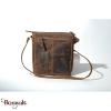 Sac bandoulière KASZER collection Wyoming brun naturel moyen 20616-C6