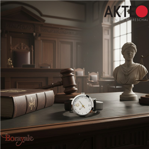 Montre AKTEO Profession Justice 42 mm argent ronde PJu04