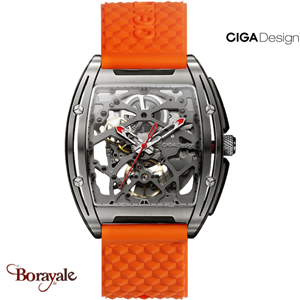 Montre Ciga Design Edge titanium case homme Z031-TITI-W15OG