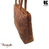 Sac cabas A4 KASZER collection Kansas marron naturel foncé 20057-C6