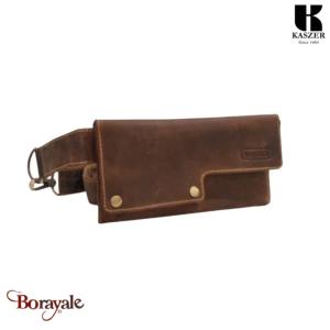 Sacoche banane KASZER collection Oregon Marron naturel 557204-MC6