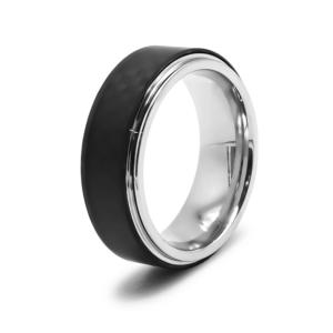 Bague W. Spencer acier Homme  STE-R033-62