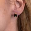 Boucles d'oreilles WOODWATCH Rectangular Black Marble & Gold Marbre noir WW-WACC