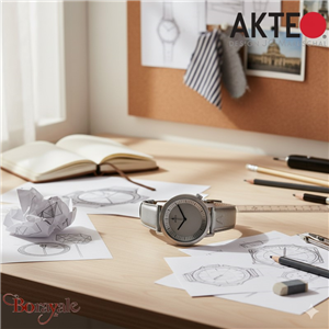 Montre AKTEO Monochrome All Black 42 mm noire ronde IMo04