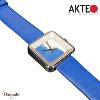 Montre AKTEO Art - Peinture Esquisse bleue carrée APe39