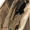 Sac bandoulière KASZER collection Nevada Marron naturel clair touché velours 208