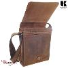 Sac bandoulière KASZER collection Nevada Marron naturel clair touché velours 208